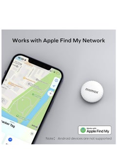 موماكس جهاز لتتبع الأشياء المفقودة من MOMAX، تعمل مع تطبيق "تحديد المواقع" من Apple، أبيض  - Image 2