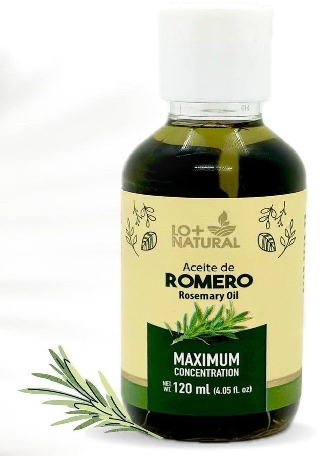 LO+NATURAL زيت إكليل الجبل (زيت إكليل الجبل) - تركيز عالٍ، (120 مل) - زيت عطري طبيعي للشعر والبشرة برائحة منعشة - Image 1