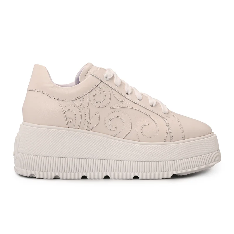 White Platform Sneakers