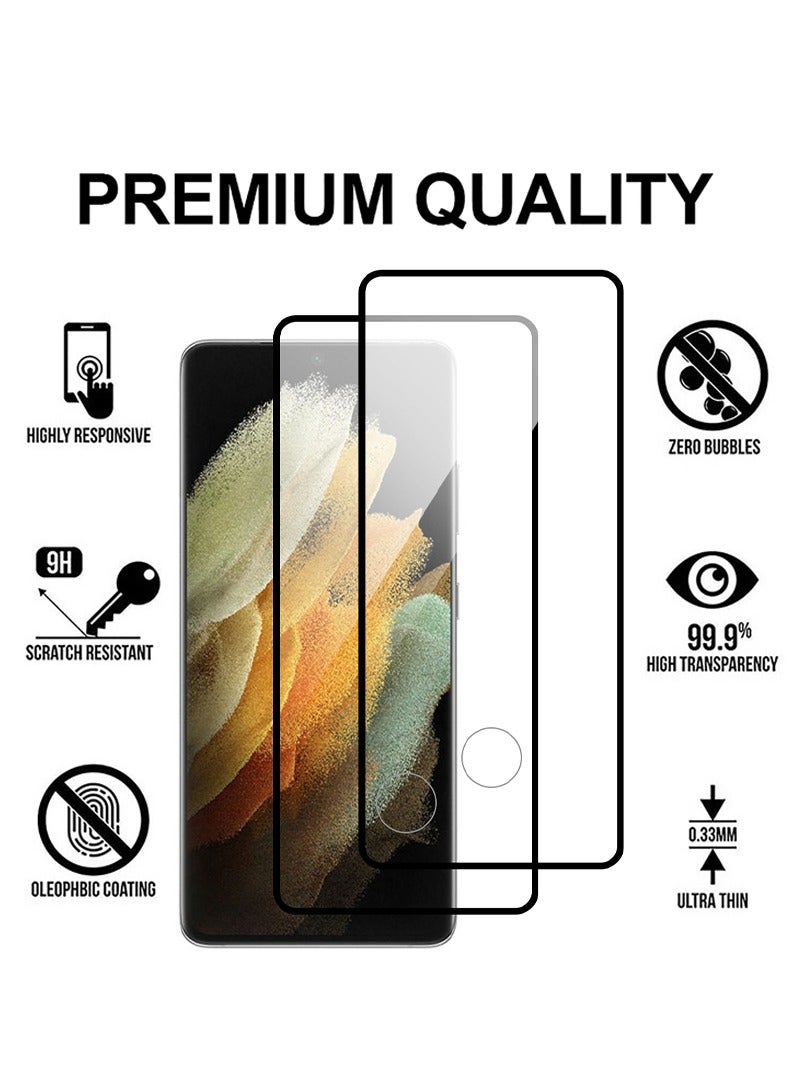Theodor Pack of 2 Tempered Glass Screen Protector With 9H hardness For SAMSUNG GALAXY S21 ULTRA - Image 2