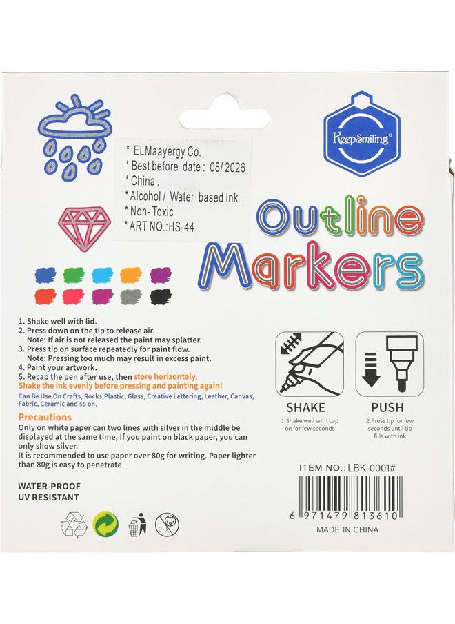 Keep Smiling 10 Colors Marker Pen Set  - Image 3