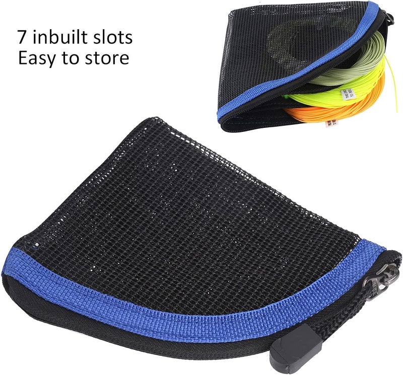 Pilipane Pilipane for longlasting Nylon Tippet Case and Mesh Fly Fishing Line Packet Wallet  Fly Fishing Line Storage Wallet with 7 Slots  Lightweight Fishing Line L  - Image 5