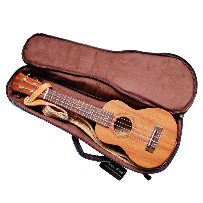 MUSIC FIRSTÂ® 21" Soprano â€œGALAXYâ€, Ukulele Bag Ukulele Case Ukulele Cover Gig Bag, New Arrial, Original Design (21 inch Soprano, Galaxy) - Image 2
