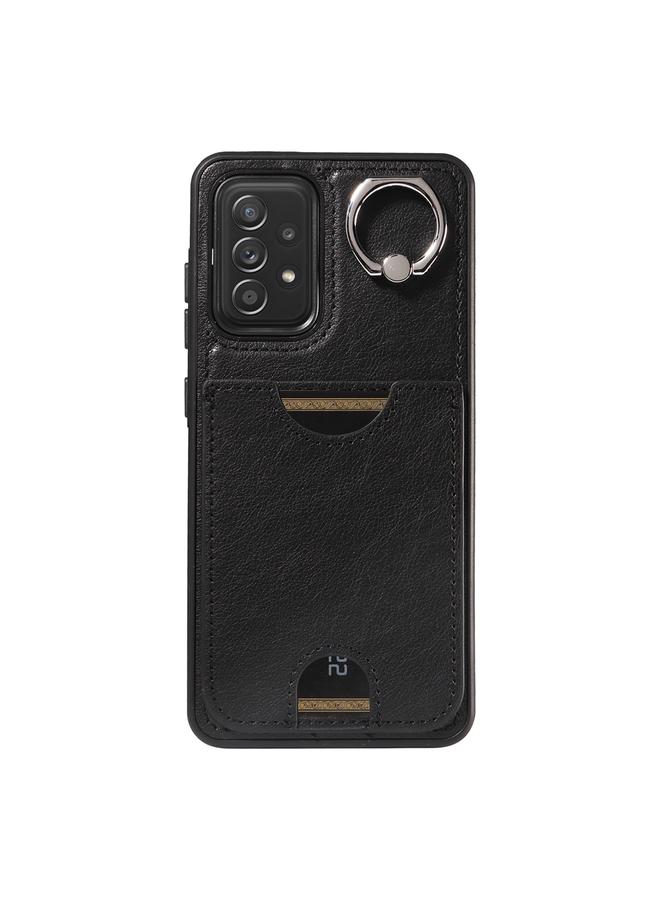 اس-توب جراب لهاتف Samsung Galaxy A52 5G / 4G / A52s 5G جراب هاتف بفتحة بطاقة من جلد العجل - Image 2