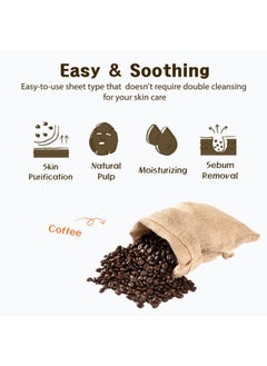 Purederm Purederm Coffee Essence Collagen Mask (12 Pack) - Coffee Extracts and Soothing Ingredients to Care for Your Tired Skin in a Comfortable…  - Image 4