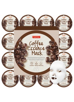 Purederm Purederm Coffee Essence Collagen Mask (12 Pack) - Coffee Extracts and Soothing Ingredients to Care for Your Tired Skin in a Comfortable…  - Image 1
