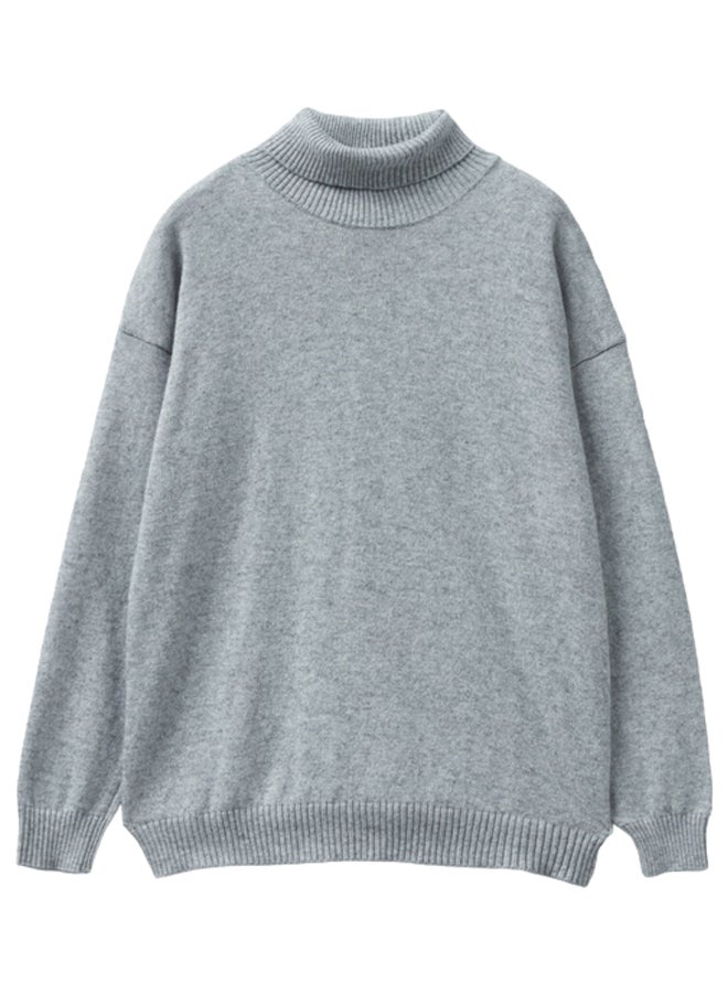 Benetton TURTLENECK SWEATER IN CASHMERE AND WOOL BLEND 
