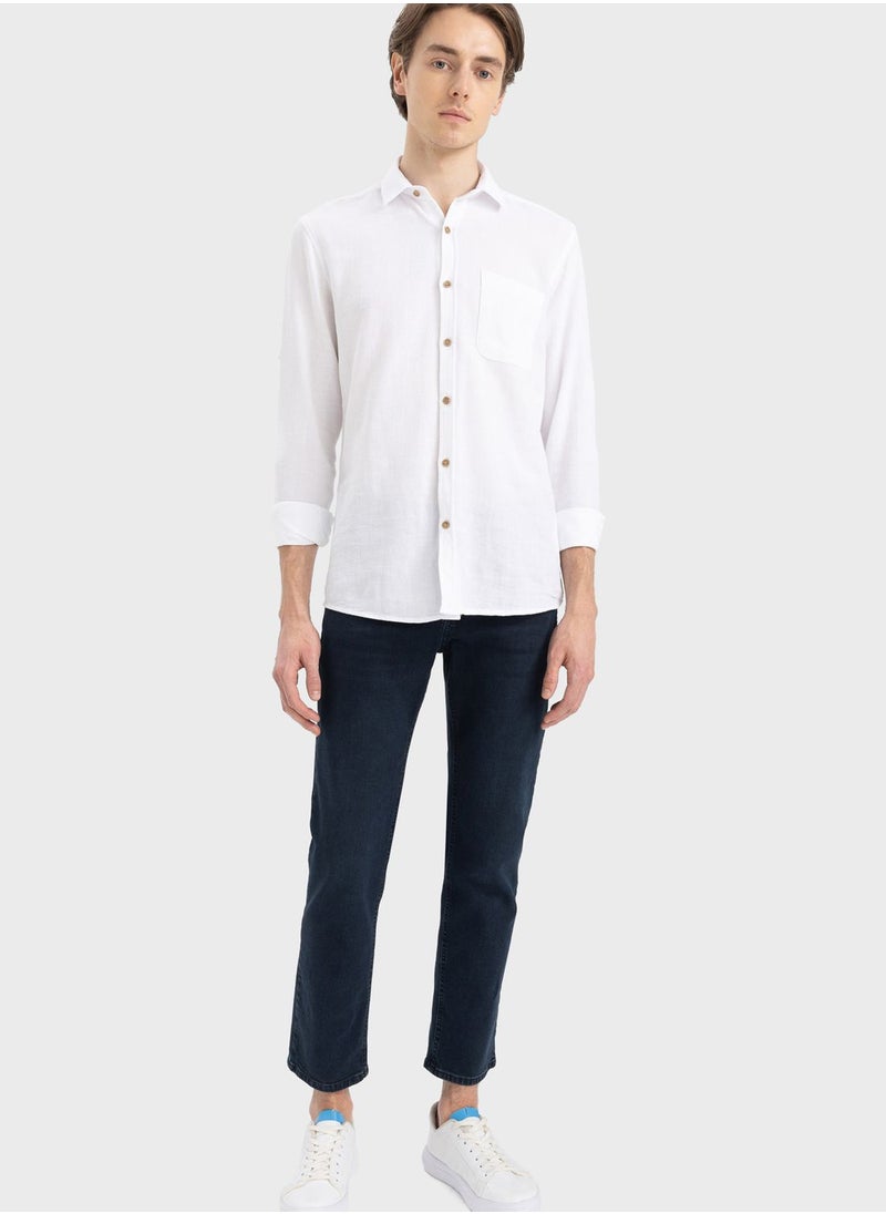 DeFacto - Mid Wash Regular Fit Jeans - Image 1