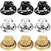 Suhine 9 Pcs Happy New Year Party Hat LED Light Up Sequin Fedora Hat Flashing New Years Eve Hats with Light 3 Light Modes New Year Party Costume Accessories Party Favors for Men Women - Image 2