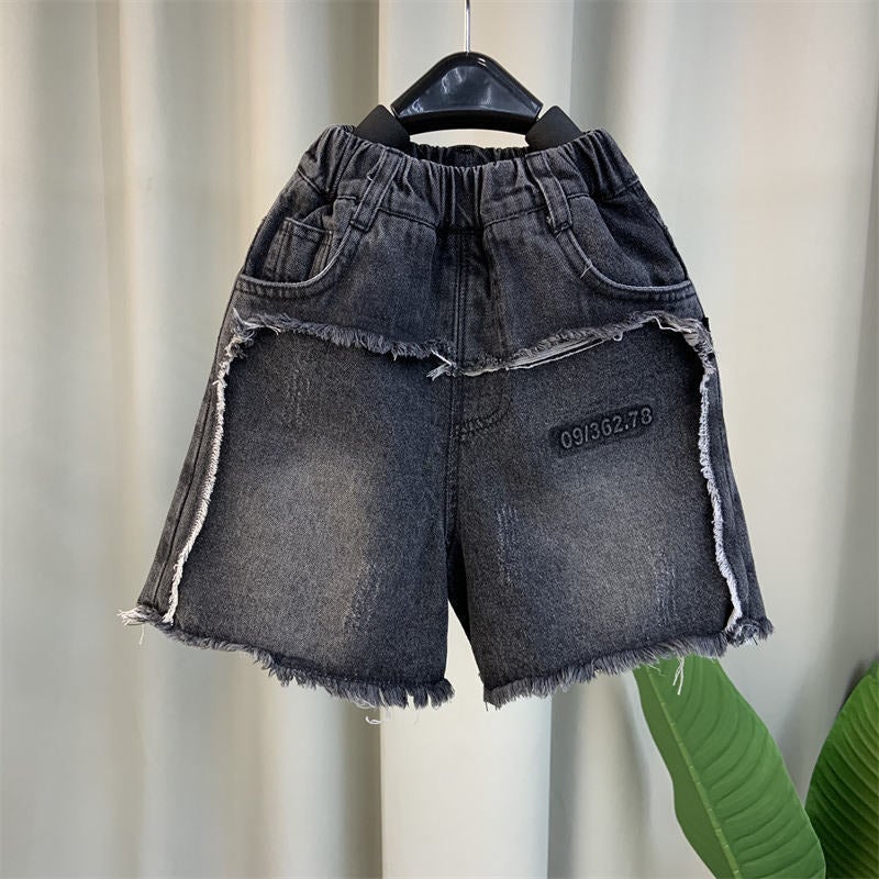 Boys' Summer Denim Shorts Stylish Baby Summer Thin Casual Pants Children'S Cool Five-Point Shorts - Image 4