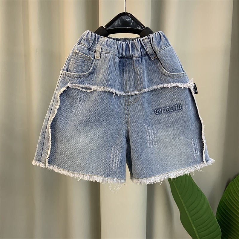 Boys' Summer Denim Shorts Stylish Baby Summer Thin Casual Pants Children'S Cool Five-Point Shorts - Image 3