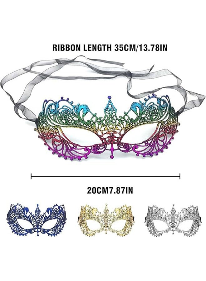 Lemon Masquerade Mask for Women, Lace Eye Mask for Couples, Mysterious Venetian Costume Ball Masks for Party, Halloween Carnival - Image 2