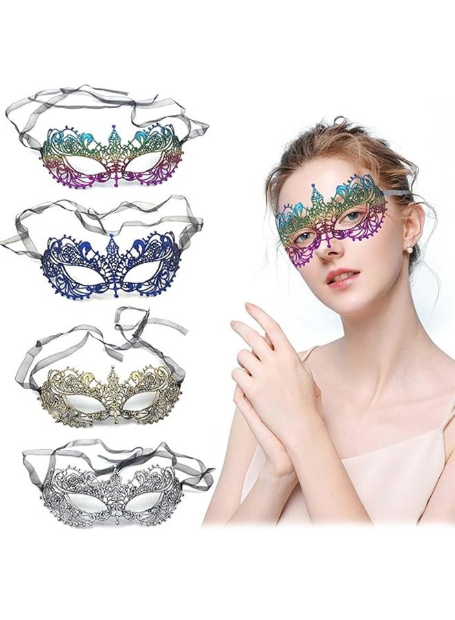 Lemon Masquerade Mask for Women, Lace Eye Mask for Couples, Mysterious Venetian Costume Ball Masks for Party, Halloween Carnival - Image 1