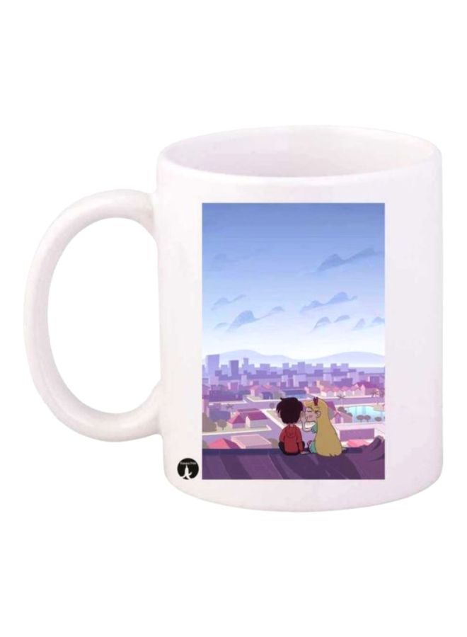 RYN Star Vs The Forces Of Evil Printed Mug White/Blue/Purple