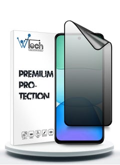 Wtech Xiaomi Redmi 13 4G 2024 Nano Ceramic Privacy Full Glue Full Cover Matte Flexible Screen Protector (MSCNMP) - Clear/Black  - Image 1