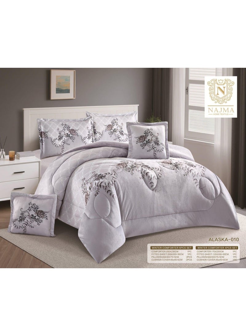 Red Rose Alaska double winter bedspread made of the best materials. It uses two sides: one rabbit fur side and the other soft velvet side. Size: 250*230