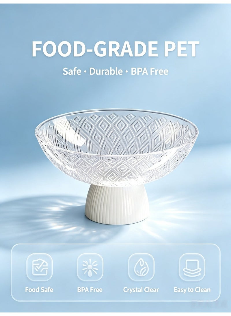 3-in-1 Fruit Bowl with Drainage Base, 9.84" Large Fruit Basket, Wash, Drain & Serve, Food Grade PET, Decorative Kitchen Counter Fruit Holder, White - Image 4