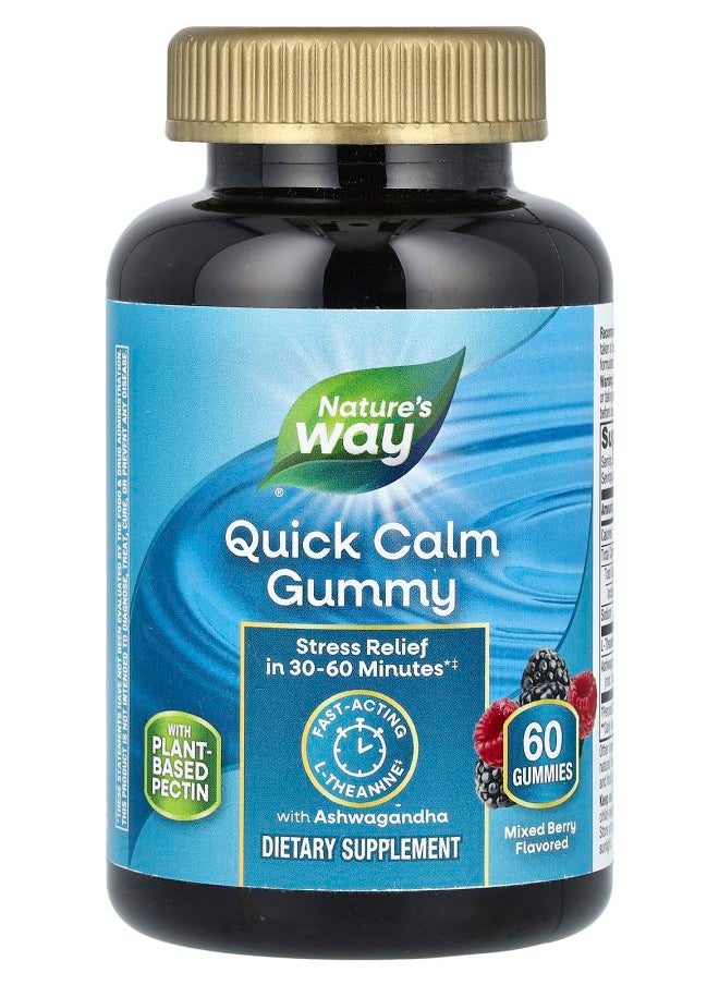 Nature's Quick Calm Gummy Mixed Berry 60 Gummies 