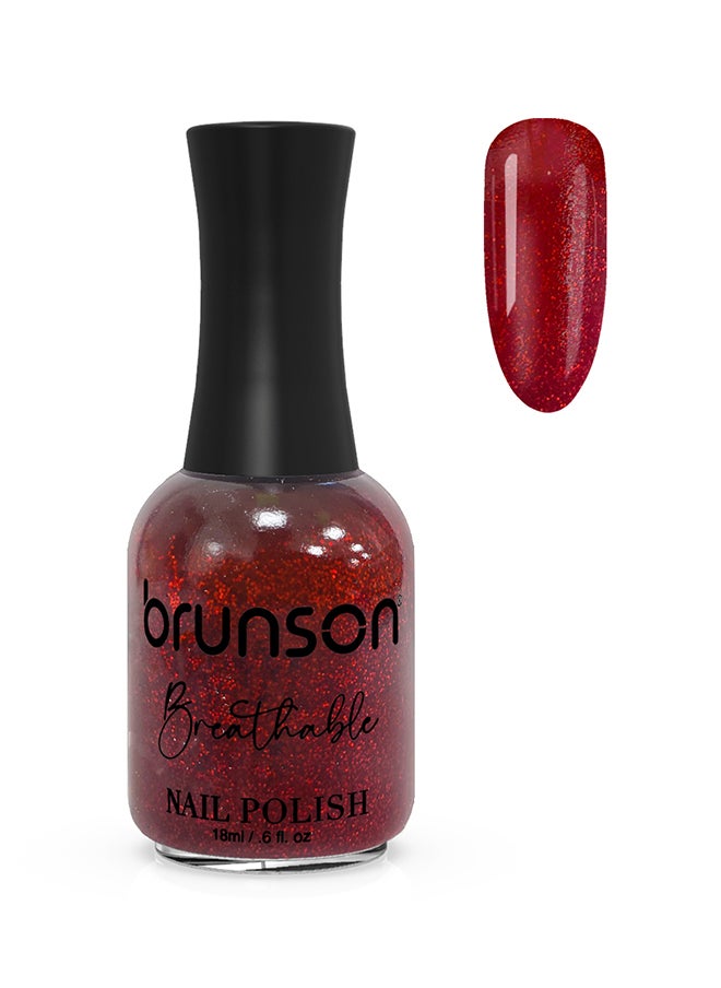 brunson Breathable Nail Polish Halal nail polish Wudu friendly Quick-Dry Vegan long lasting but easy peel off   18ml BH268 