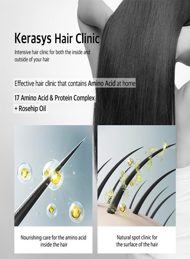 Kerasys Hair Clinic Protein Care System for Thin Limp Hair Rosehip Oil REVITALIZING 20.2 fl oz / 600 ml (Shampoo + Conditioner Set) - Image 3