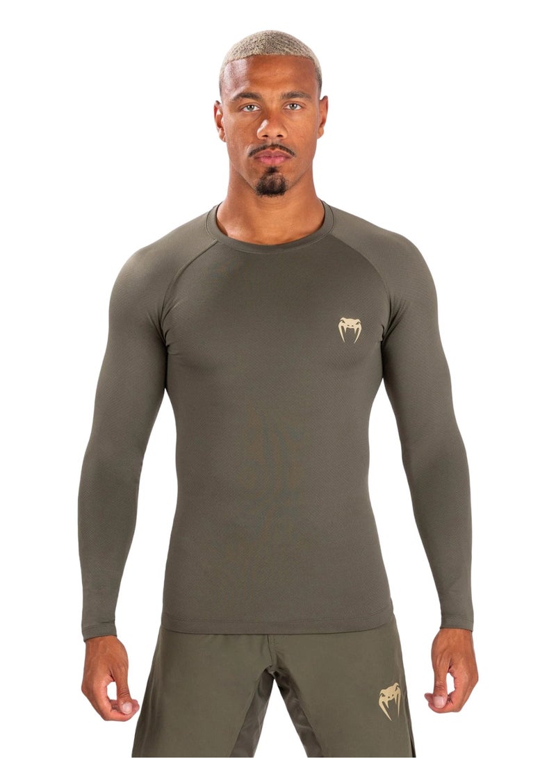 VENUM CONTENDER RASHGUARD LONG SLEEVES KHAKI