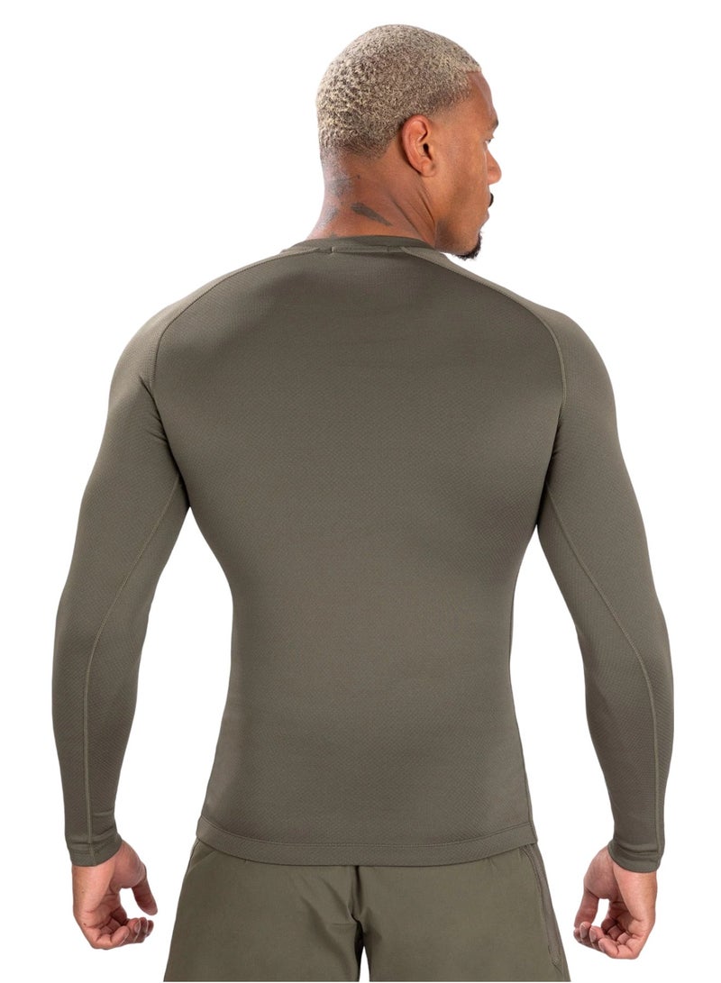 VENUM CONTENDER RASHGUARD LONG SLEEVES KHAKI