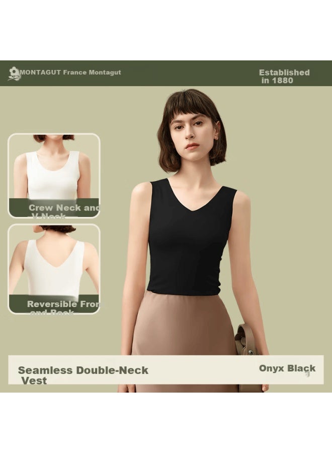 Montagut Seamless Modal Slim Fit Women's Camisole Tank Top Sleeveless Base Layer Thin Undershirt Cross-back Four Seasons - Image 2