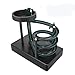 MISDENK Kinetic Art Perpetual Motion Machine Desk Toy NonStop Rolling Ball Funny Toys Stress Relief Cycle Device Educational Science Newtons Physics Gadget Desktop Decor for Home and Office Black - Image 3