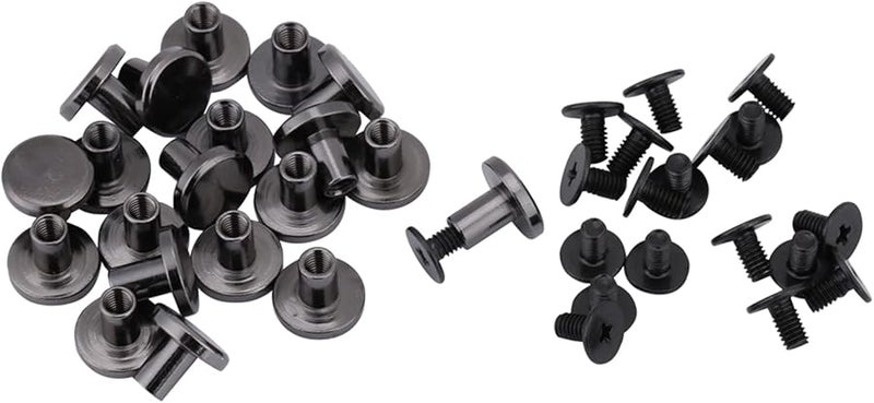 اصنعها بنفسك: مسامير برشام نحاسية مسطحة الرأس 8 ملم لإكسسوارات أحزمة الحقائب والأمتعة - Image 2