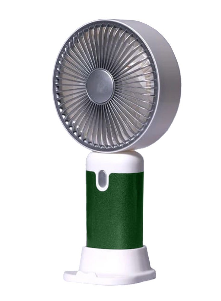 Portable Handheld Fan, 3 Different Speeds, Rechargeable Battery via USB Cable for Easy Use Anywhere, Lightweight Design Perfect for Carrying in Bag or on Desk, Safe Materials and Attractive Design for Kids and Adults, Table Fan Mount, Great Summer Gift - Image 1