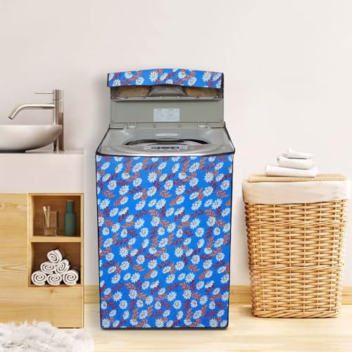 Lithara Top Load Fully Automatic Washing Machine Cover for LG, Samsung, IFB, Whirlpool, Suitable for 8 kg,9 kg & 10 kg - Waterproof, Dustproof Cover (Print-1) - Image 2