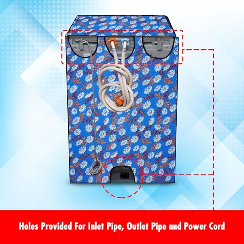 Lithara Top Load Fully Automatic Washing Machine Cover for LG, Samsung, IFB, Whirlpool, Suitable for 8 kg,9 kg & 10 kg - Waterproof, Dustproof Cover (Print-1) - Image 4