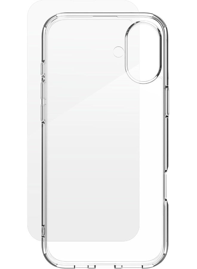 ZAGG InvisibleShield Glass Elite 360 Bundle for iPhone 16 Plus – Tempered Glass Screen Protector & Phone Case, Scratchproof, Smudge-Resistant, Shockproof, Easy Installation Clear - Image 2