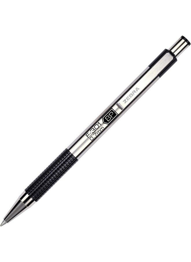 Zebra Pen Zebra F-301 Ballpoint Stainless Steel (Black)  - Image 4