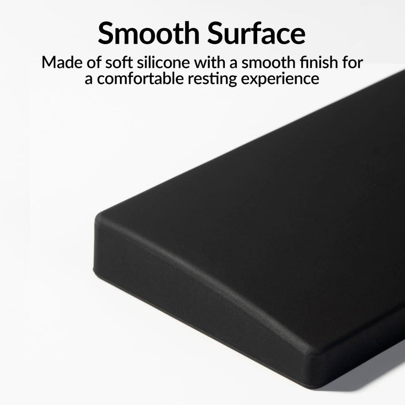 Keychron Silicone Wrist Rest for Keychron K10 Pro / K10 Max/ K10 HE / Q6 / Q6 Pro / Q6 Max / Q6 HE / V6 / V6 Max, 17.6" Non-Slip Palm Rest, 100% Full-Sized Mechanical Keyboards Support with Typing Pain Relief - Image 4