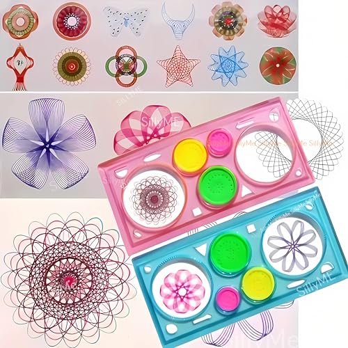 SILLYME 30pcs Designer Ruler Return Gifts birthday party for kids - Spinograph art stationery - Best Return gift for kids birthday age 6-10 - Image 3