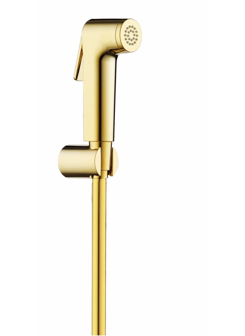 HESANIT HESANIT Logic Shattaf Sprayer Set with Pipe and Wall Bracket Gold 580100300G  - Image 1
