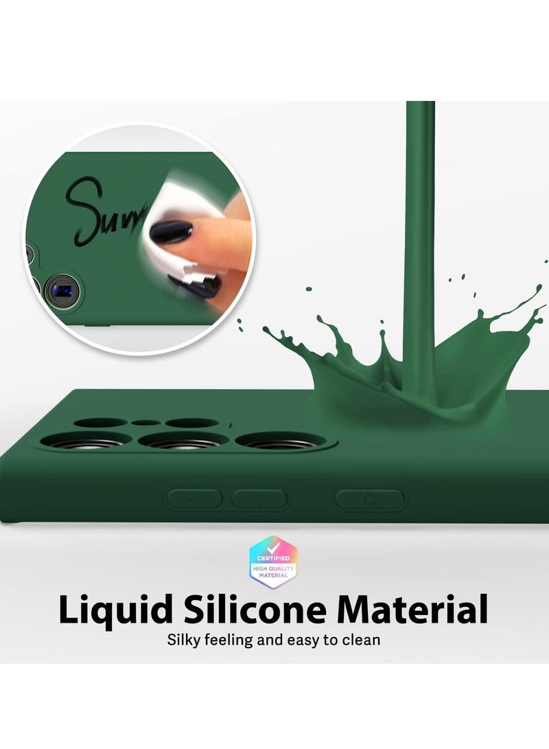 BORTONY Samsung Galaxy S23 Ultra Cover Liquid Soft Gel Rubber Anti Scratch Genuine Silicone Phone Case for Galaxy S23 Ultra 6.8 inch - Image 3