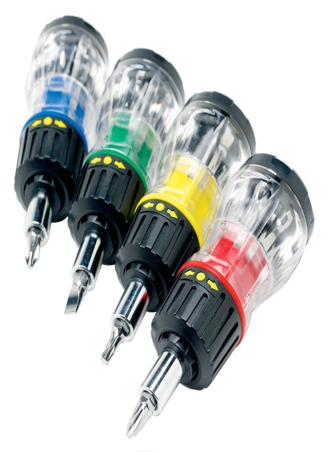Performance Tool W38927 7 in 1 Stubby Screwdriver Set - Image 1