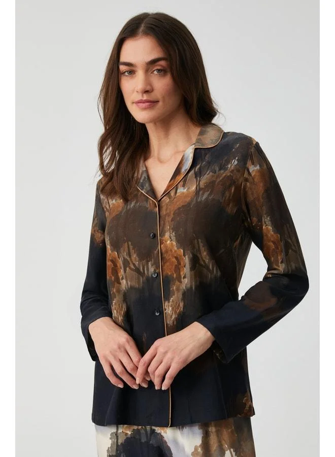 Penye Mood Patterned shirt set