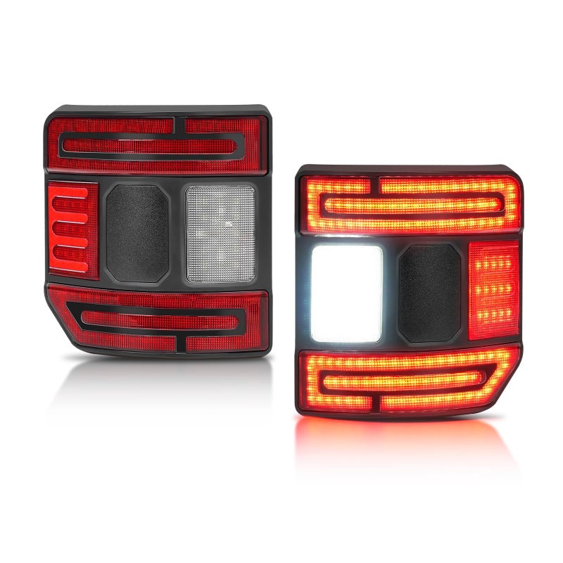 SUPAREE LED Tail Lights with Brake Light Reverse Light Turn Signal Lamp Running Light Fit for Jeep Gladiator JT 2020 2021 2022 2023 2024 2025 2PCS