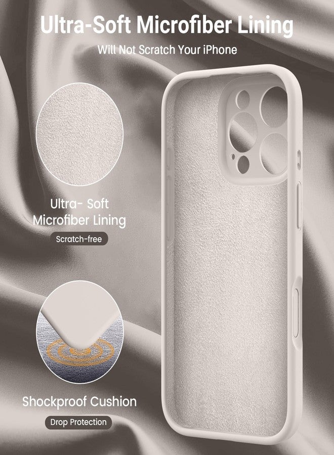 OTOFLY Designed for iPhone 16 Pro Case,[Camera Control Button Coverage][12FT Military-Grade Protection] Silicone Shockproof Slim Cover Women Men 16 Pro Phone Case 6.3 inch, Gravel White - Image 5