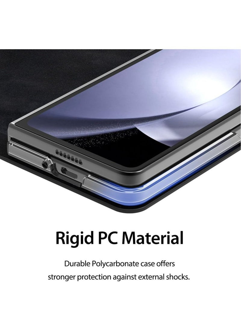 araree - Araree Bonnet Diary Samsung Galaxy Z Fold 5 Case with Card Holder, PU Leather Flip Folio Case Closure, Embedded PC Frame, All-Sided Protection, Rear Camera Protection, Slim & Durable Design – Blue - Image 1
