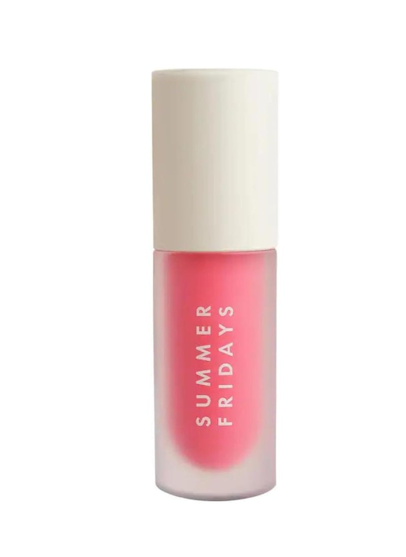 SUMMER FRIDAYS Dream Lip Oil for Moisturizing Sheer Coverage, High-Shine Tint, and Deep Hydration - Pink Cloud (4.5ml)  - Image 1