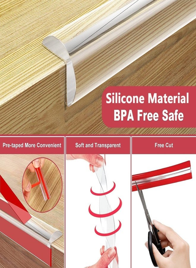 ROKTRY Silicone Clear Edge Protector Strip, Child Proofing Bumper Guards, Self-Adhesive Baby Safety Edge Protection for Baby Bed, Bed Edges, Bedside Tables, Wall, Corners, Dining Tables (4 Meter) - Image 2