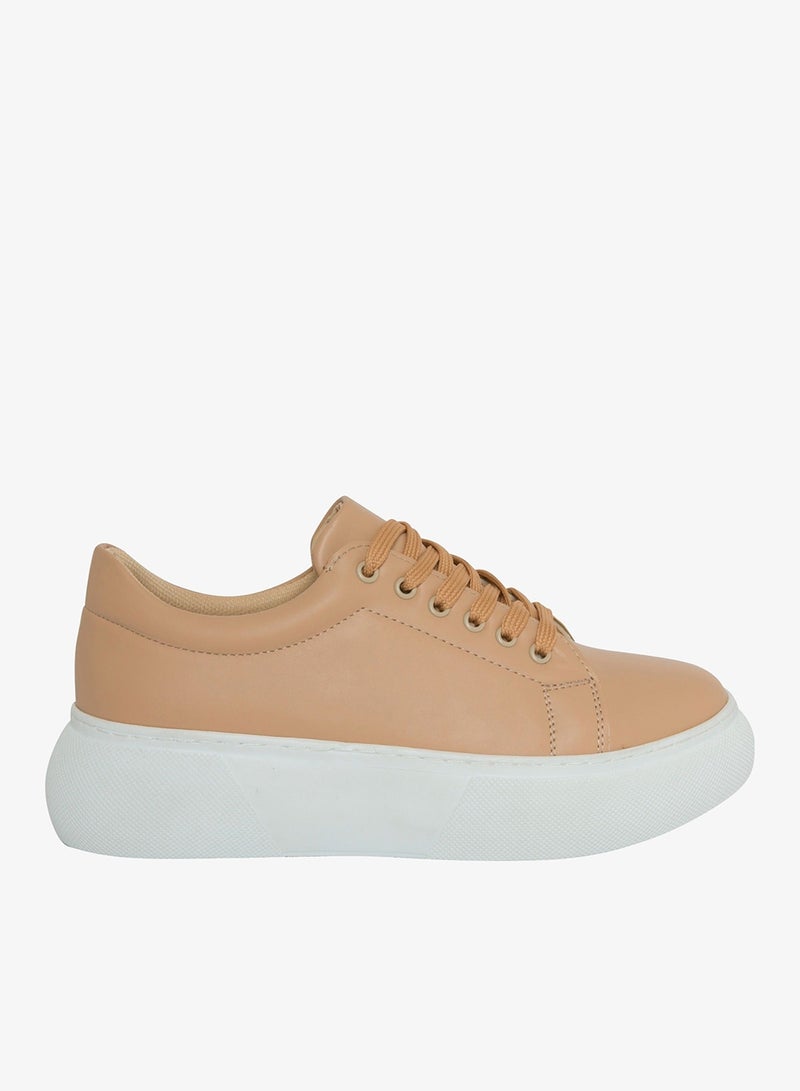 Mumka Beige Sneakers - Image 1