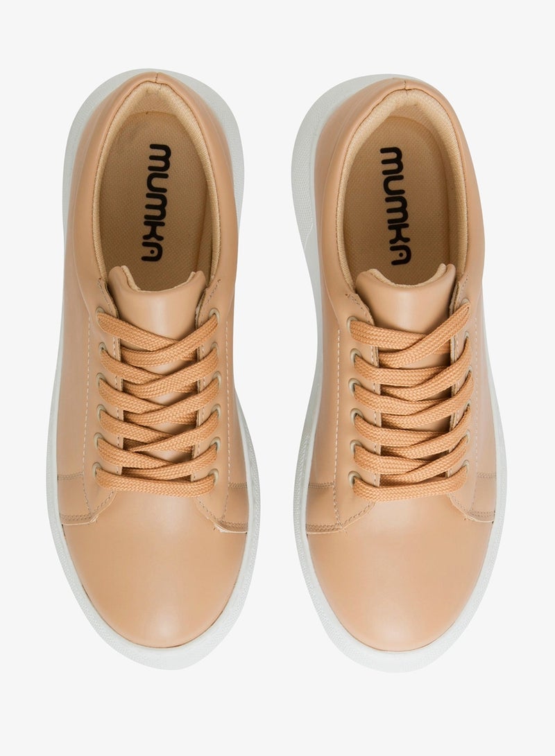 Mumka Beige Sneakers - Image 3