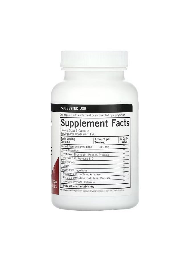 Kirkman Labs - Enzyme Complete With DPP IV 120 Capsules - Image 1