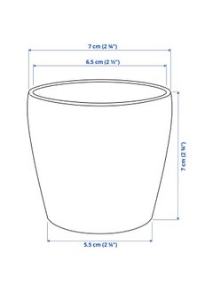 Plant Pot, Dark Grey, 6 Cm - pzsku/ZAC9F93A28D96E2CD69BBZ/45/_/1734012979/a59e8bda-249e-4754-a97a-0d555dd42c96