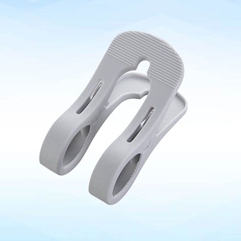 2pcs Multifunctional Large Clip Clothespin Windproof Non- Quilt Clothes Laundry Clips (Grey) - Image 1